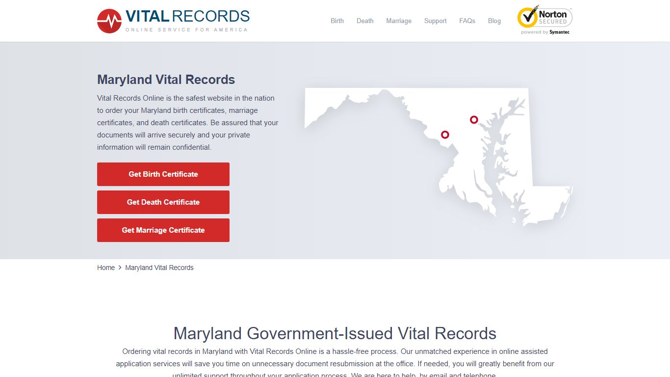 Maryland Vital Records - Vital Records Online